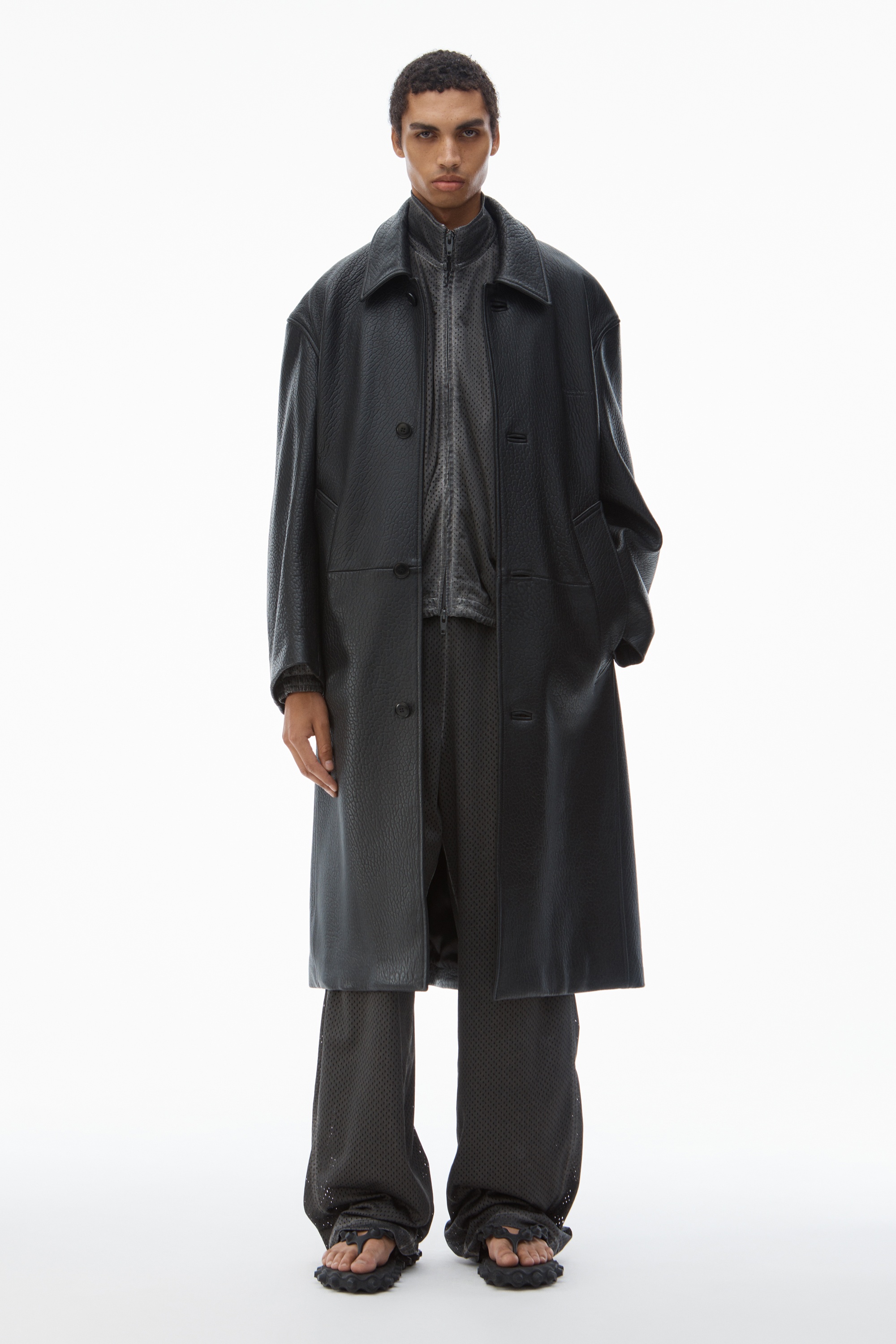 Unisex Coat in Primal Lambskin Leather - 6