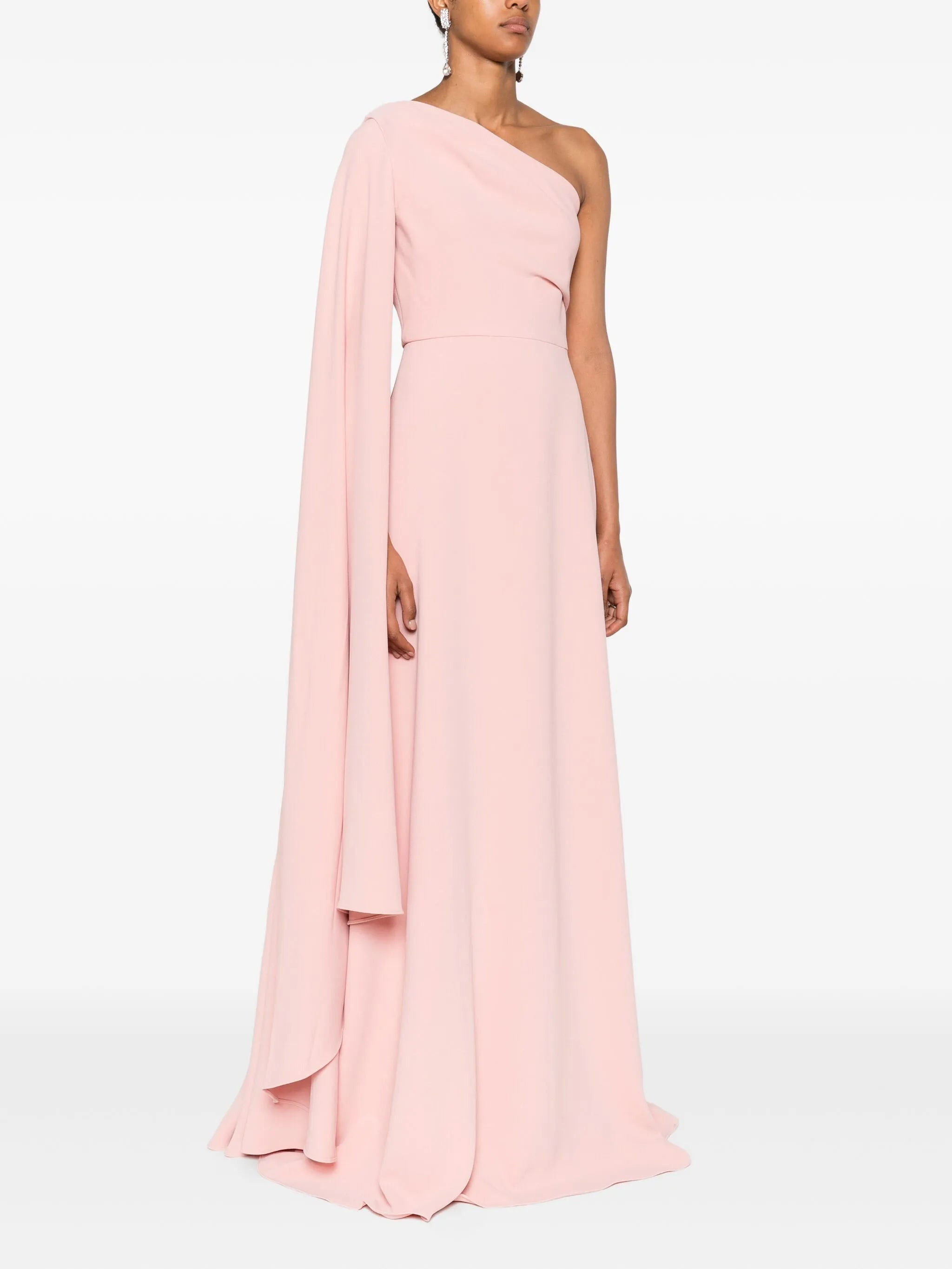 Solace London Yazmin One-shoulder Ruffled Maxi Dress - 3