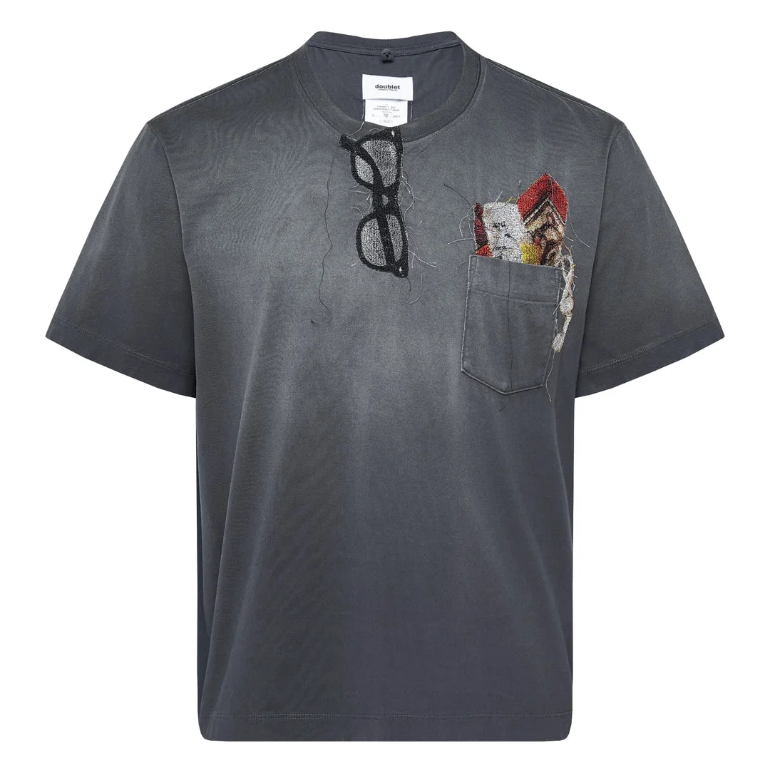 Trompe L'Oeil Embroidery Tee - 1