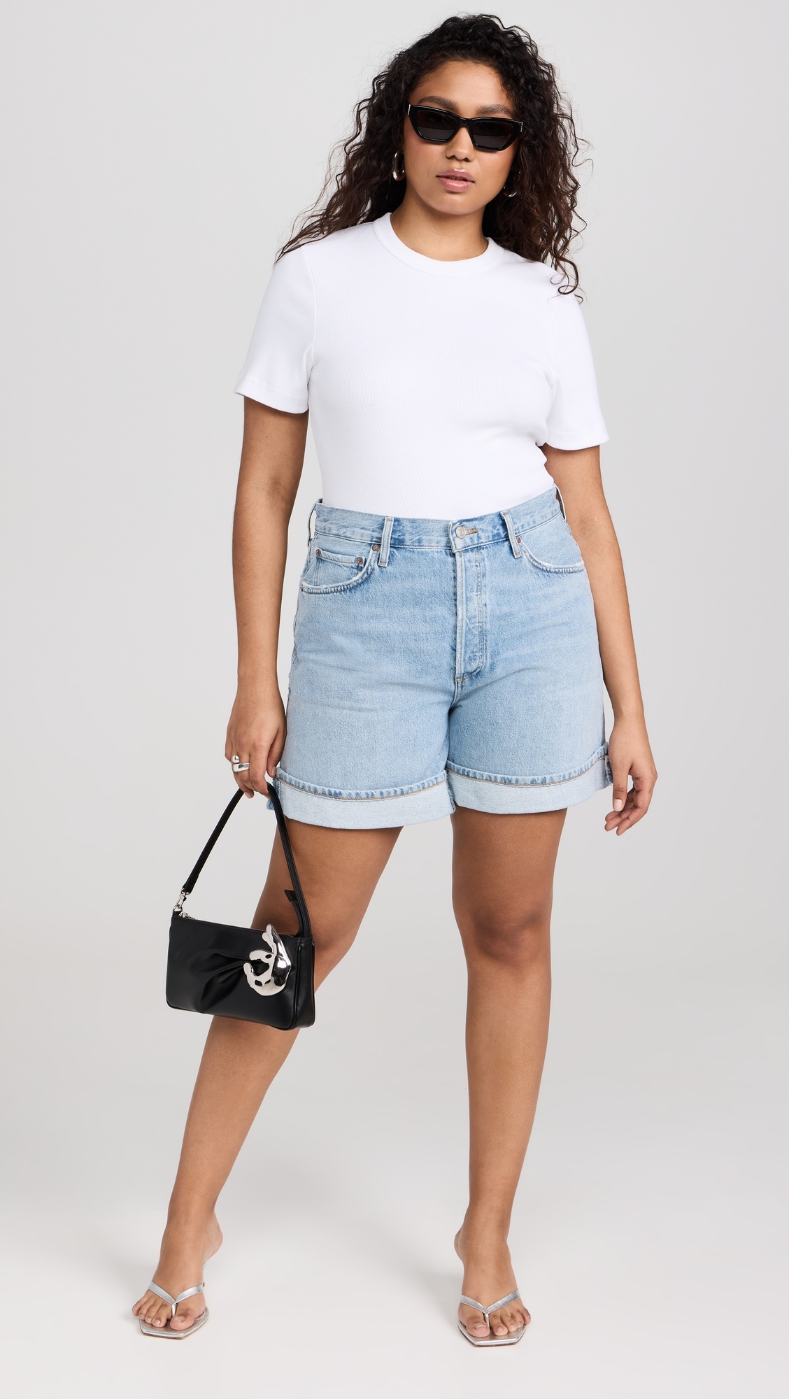 Dame Shorts: High Rise Baggy Cuff - 7