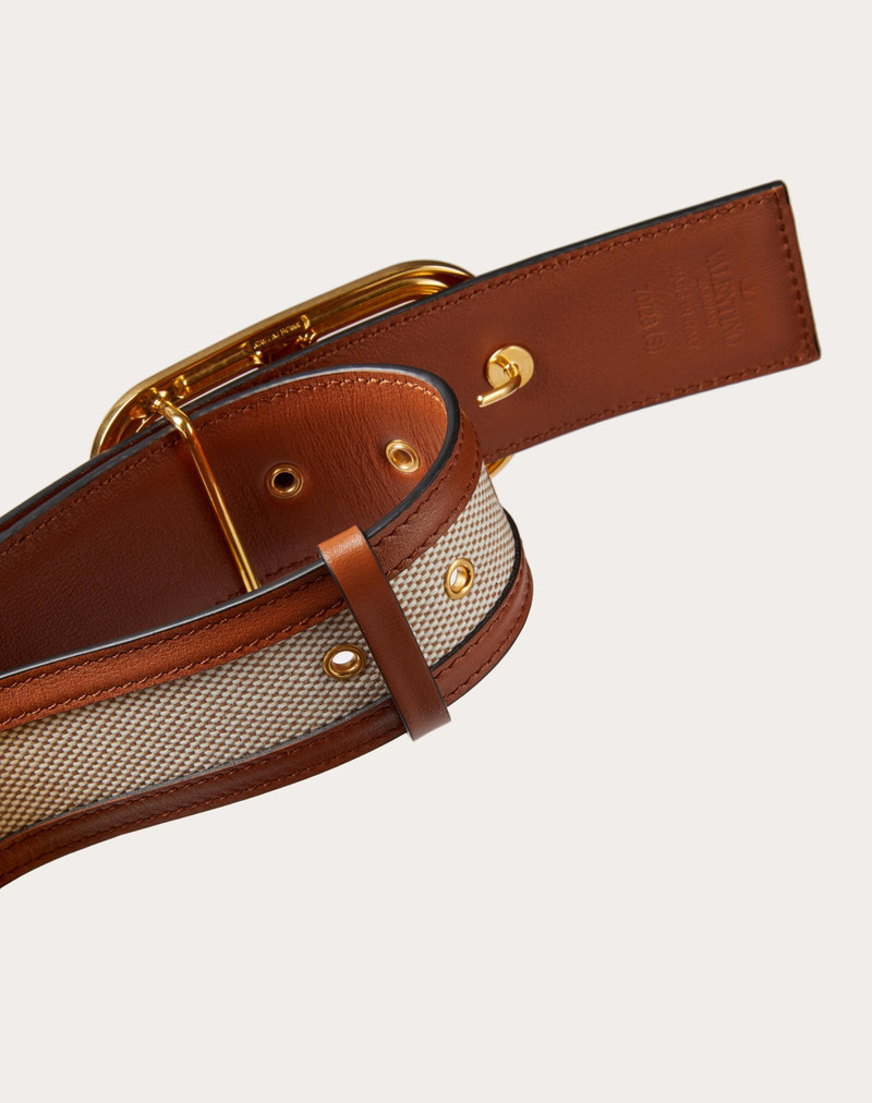Valentino VLOGO SIGNATURE CANVAS BELT 40MM outlook