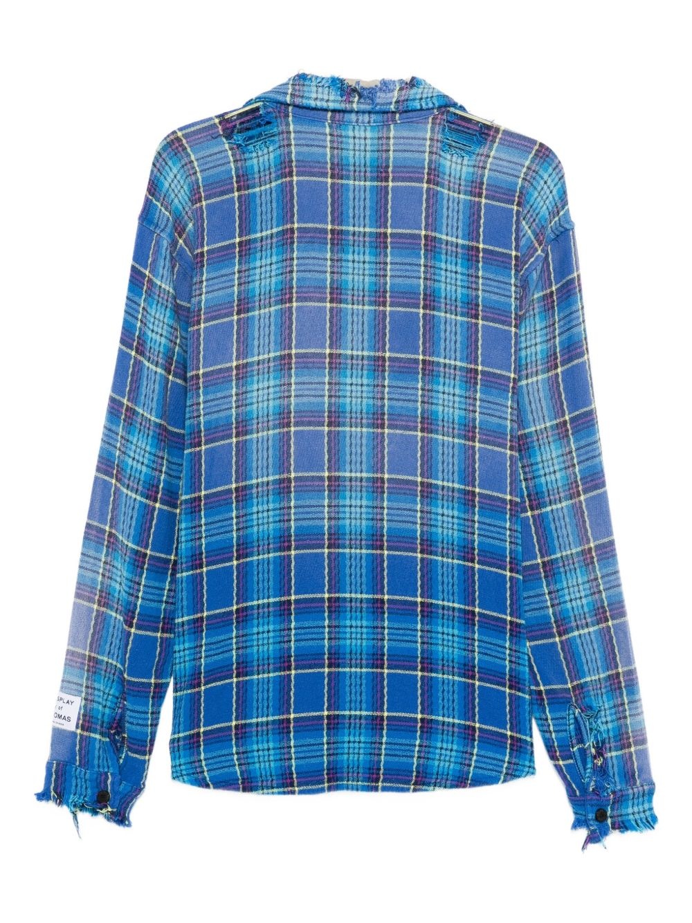 frayed plaid shirt - 2