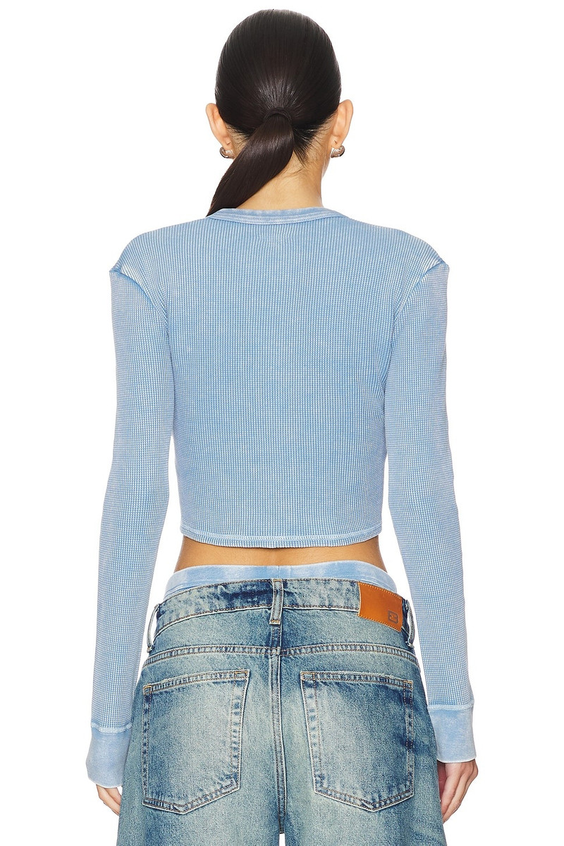 Alexander Wang Long Sleeve Waffle Cardigan outlook