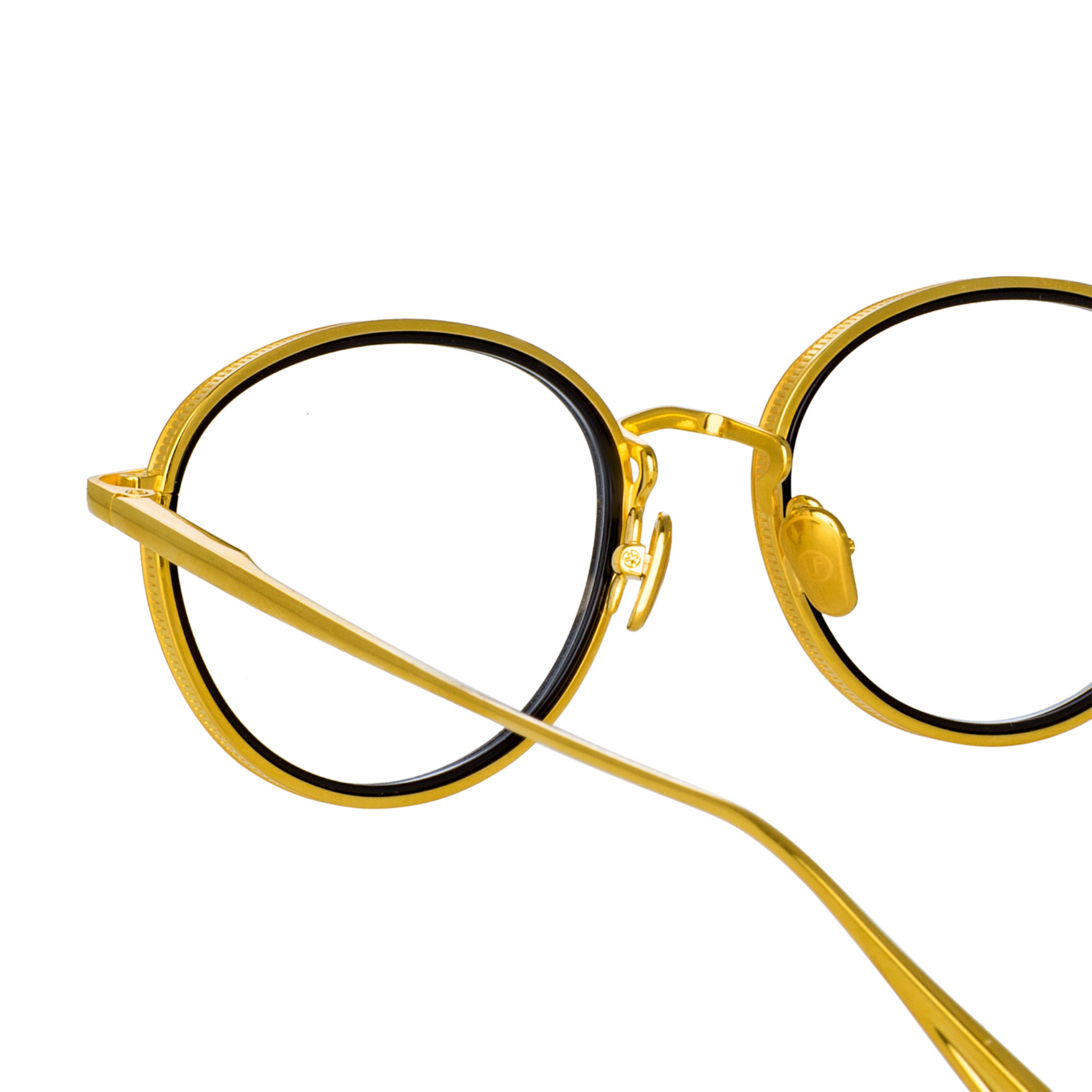 MOSS OVAL OPTICAL FRAME IN YELLOW GOLD - 4