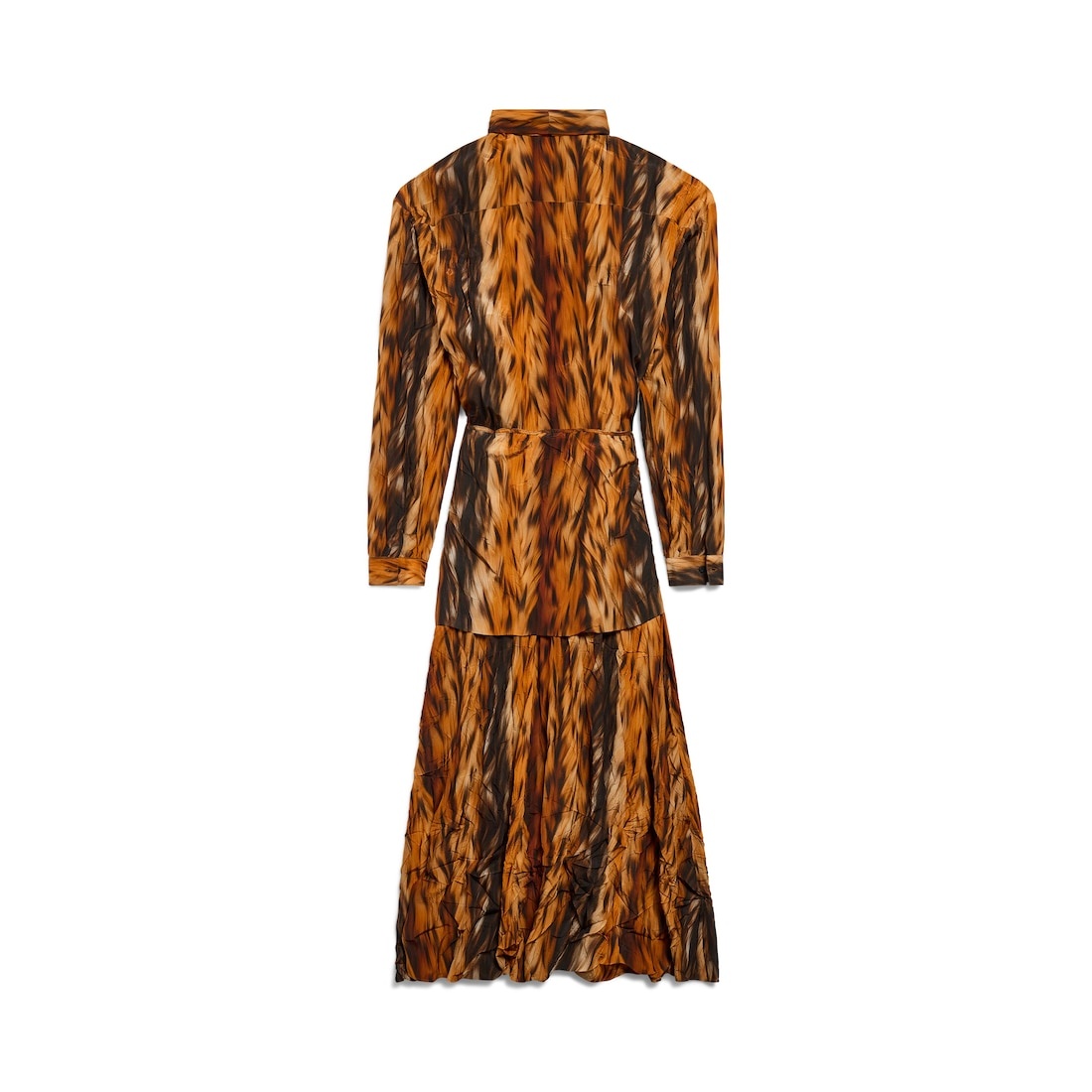 Women's Knotted Dress in Brown - 7