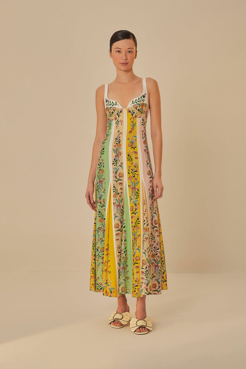FARM RIO Banana Yellow Daisy Heeled Mule outlook