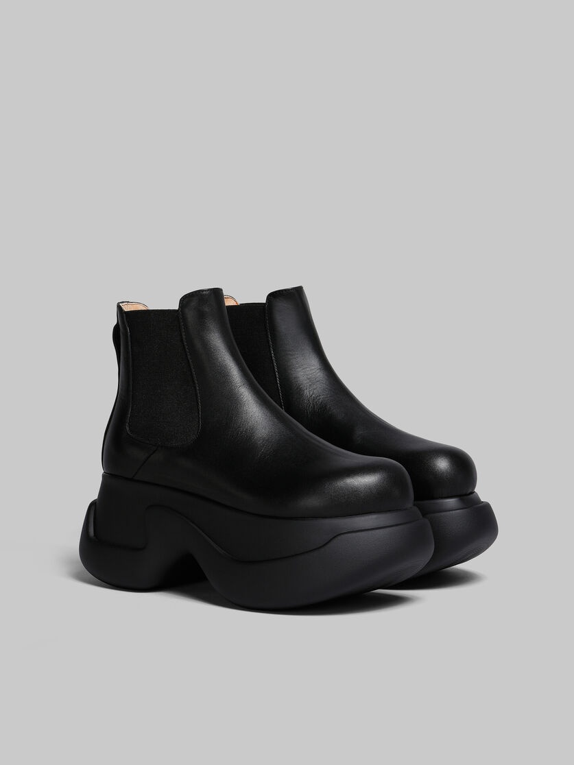 BLACK LEATHER ARAS 23 CHELSEA BOOT - 2