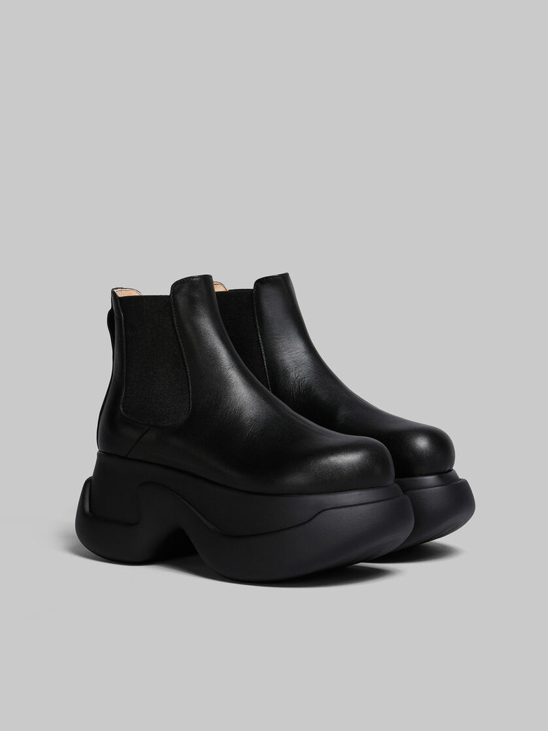Marni BLACK LEATHER ARAS 23 CHELSEA BOOT outlook