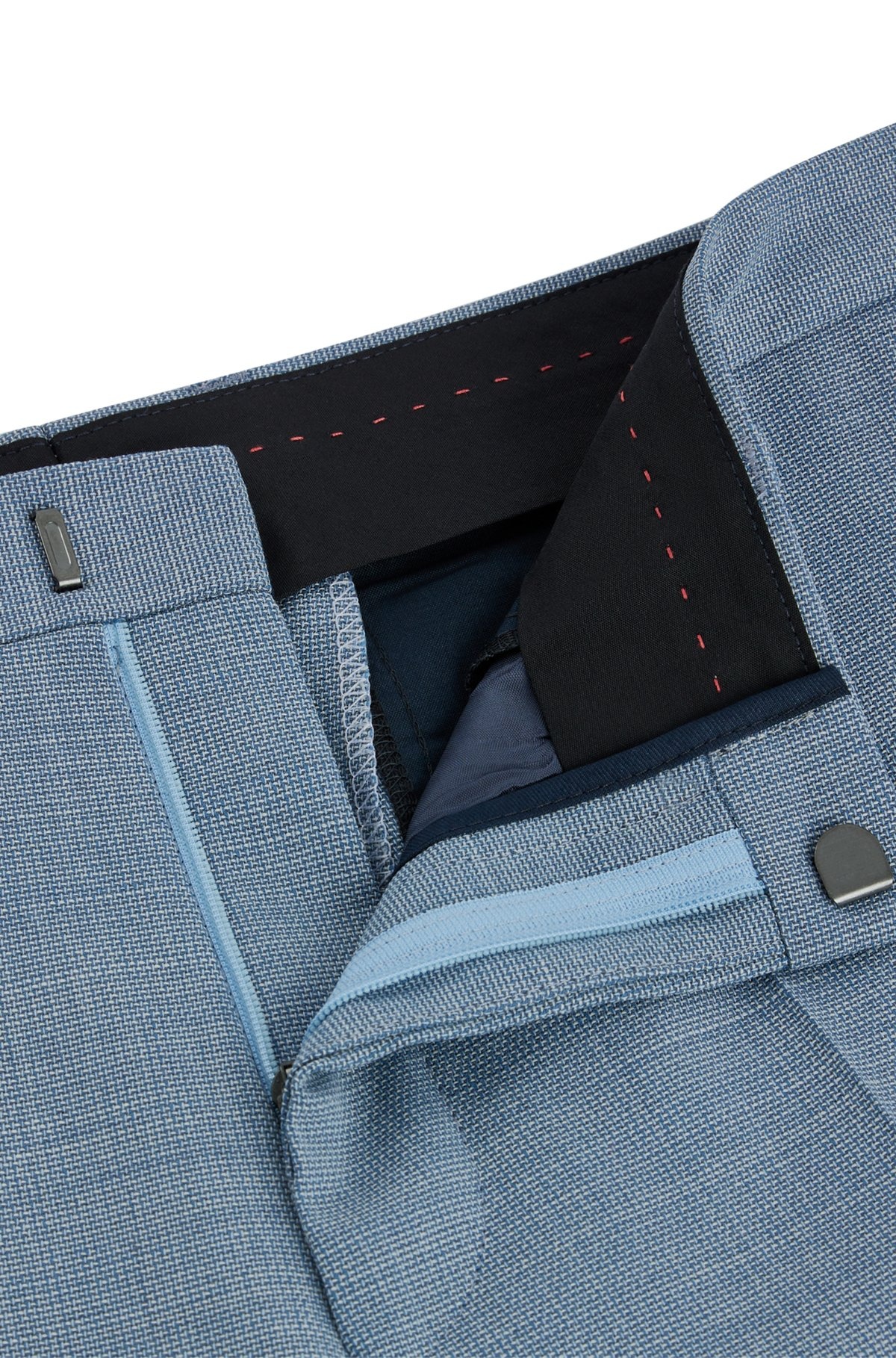 EXTRA-SLIM-FIT TROUSERS IN PATTERNED PERFORMANCE-STRETCH CLOTH - 6