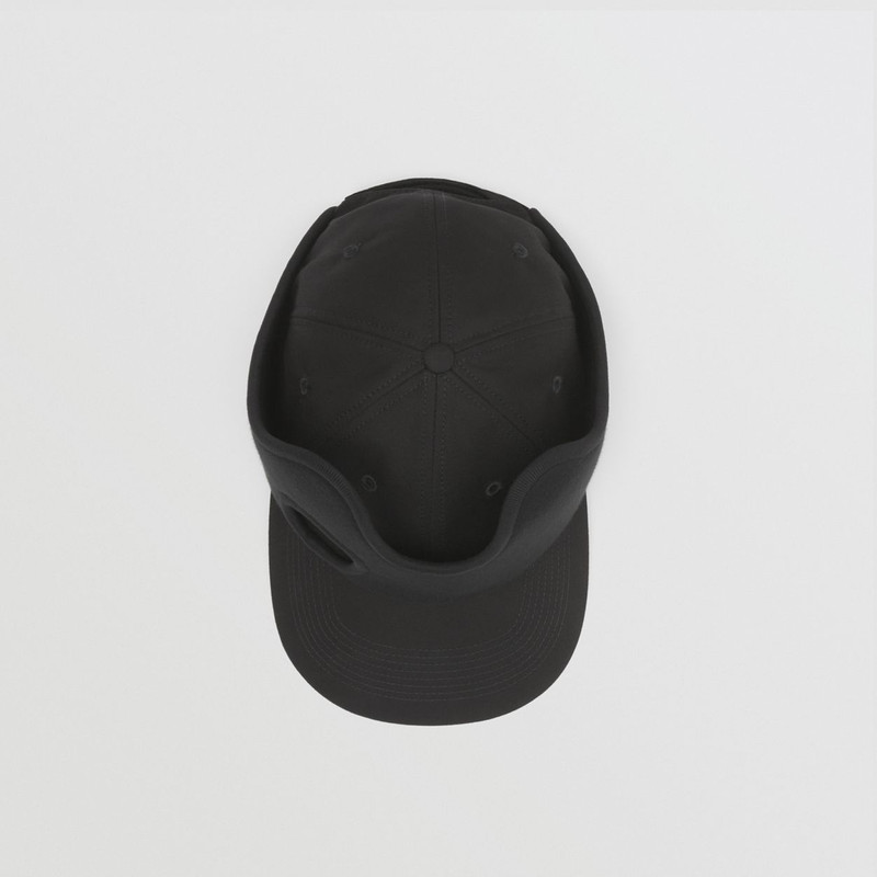 Cut-out Detail Cotton Gabardine Baseball Cap 7
