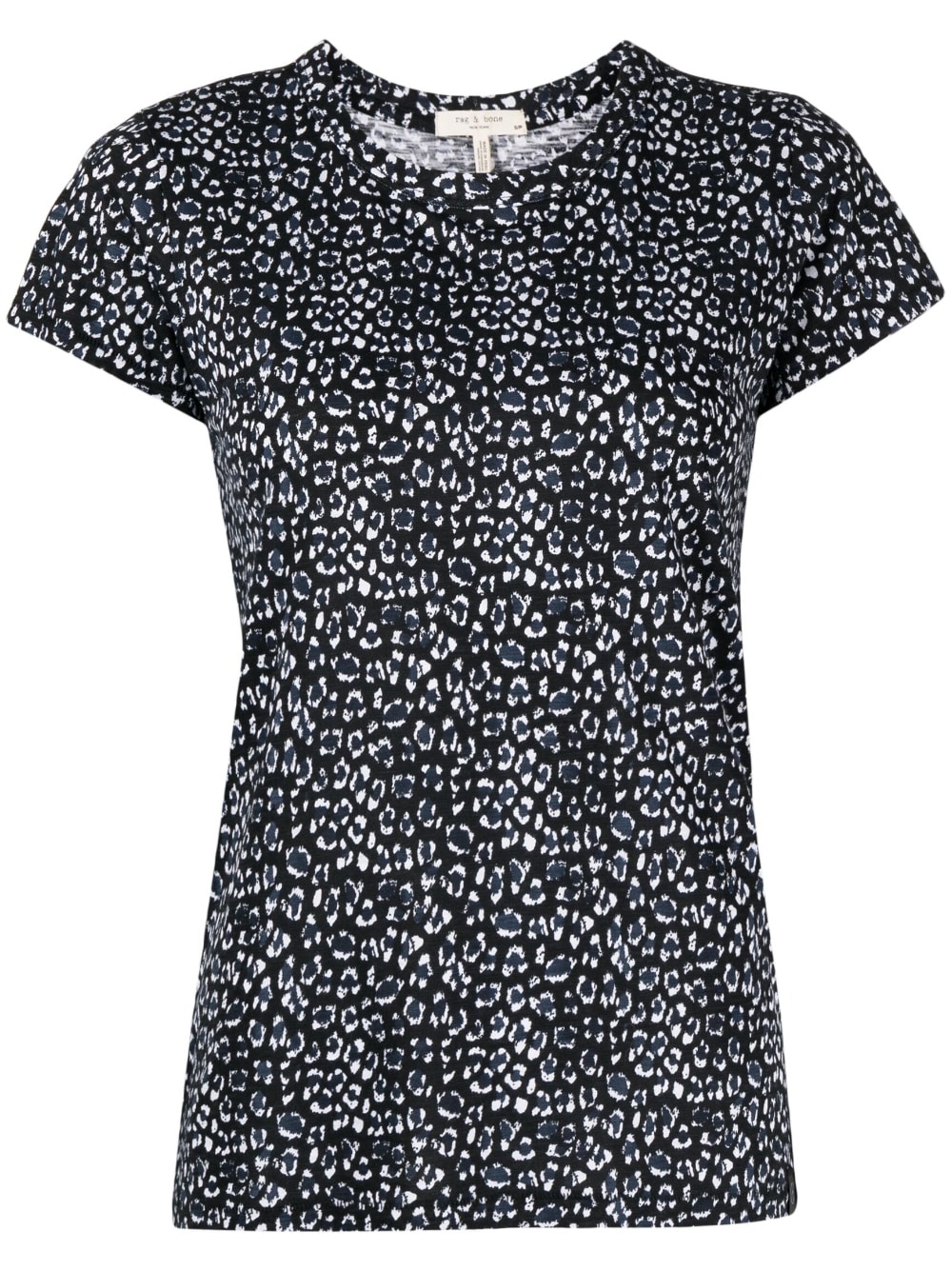 leopard-print short-sleeved T-shirt - 1
