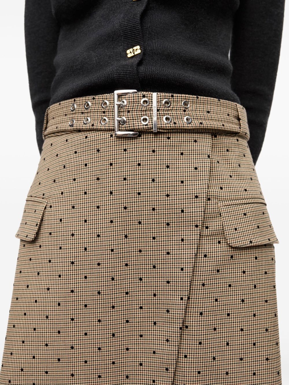 polka dot-print skirt - 5