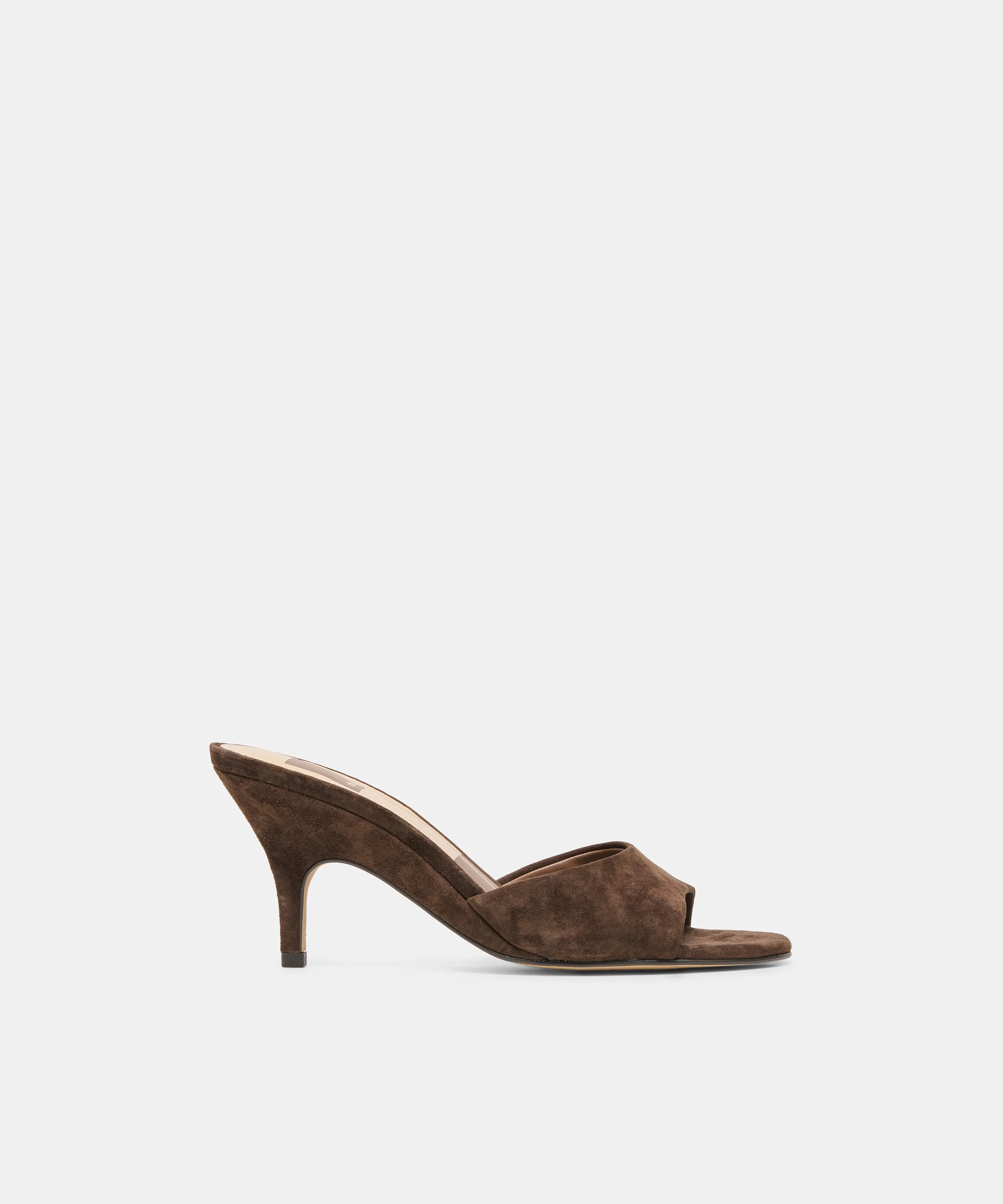 BELEN HEELS DK BROWN SUEDE - 1