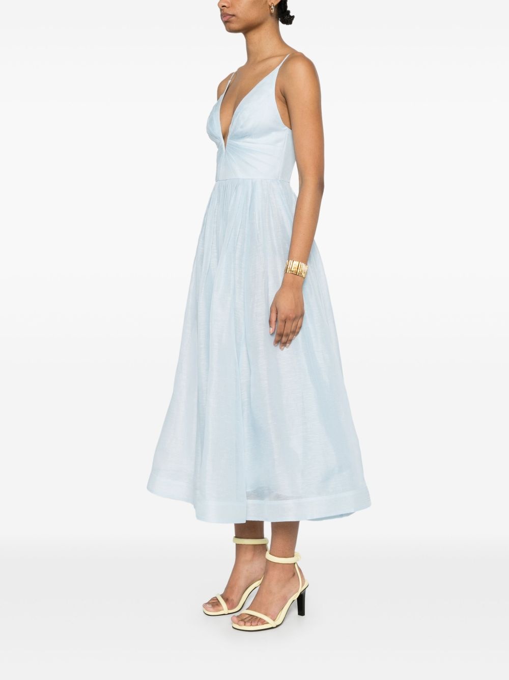 Illuminate V-neck midi dress - 3