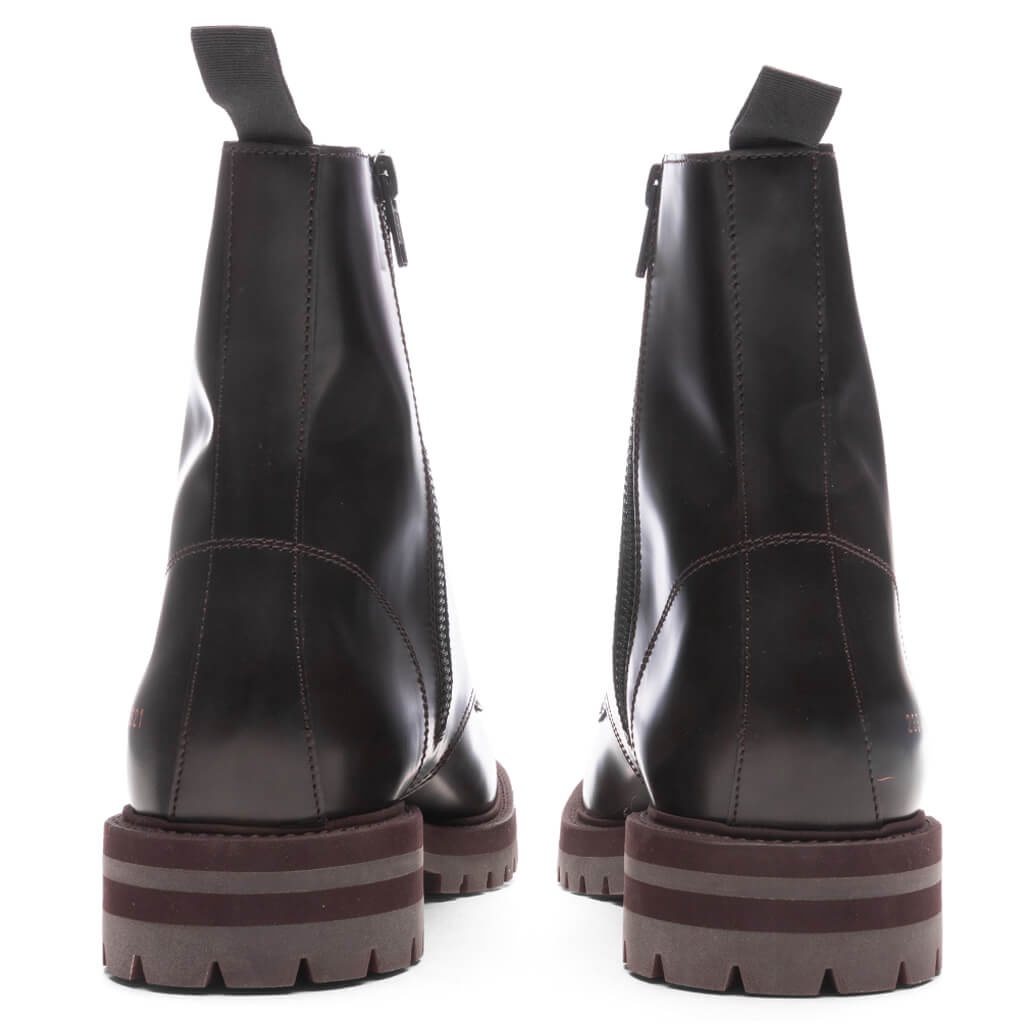 COMBAT BOOT - BROWN - 4