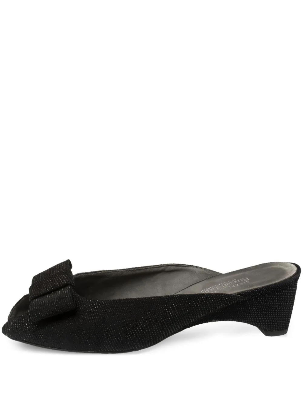 bow block-heel slides - 1