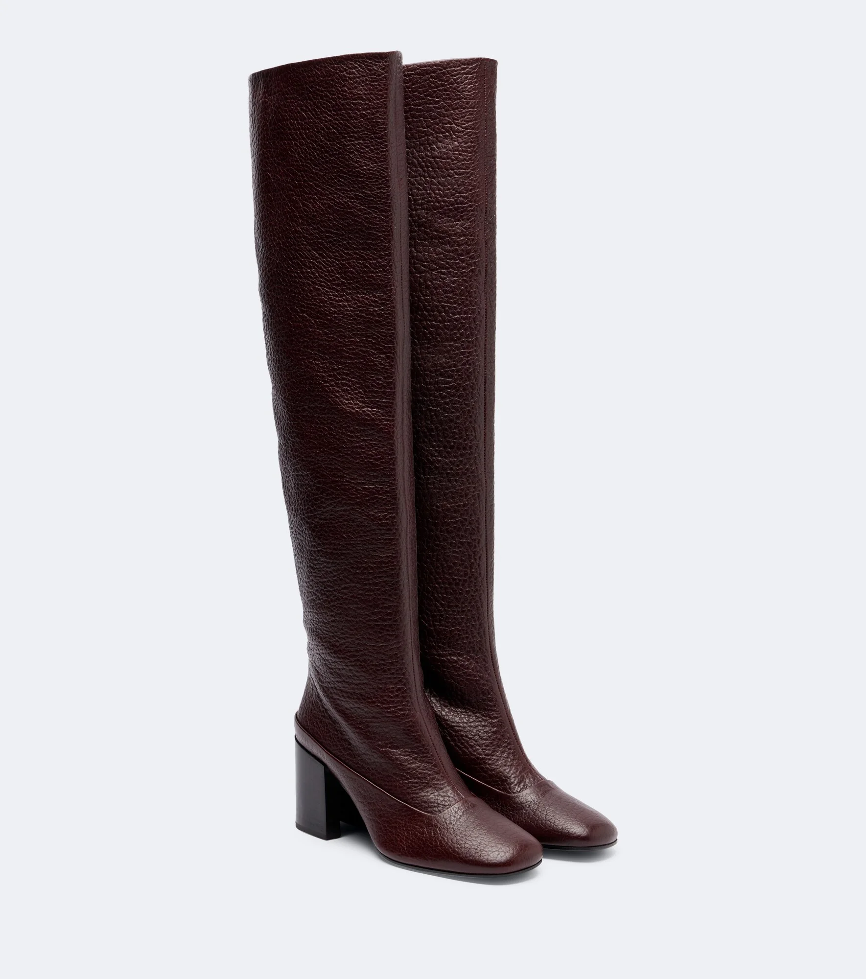 Leather over-the-knee boots - 1