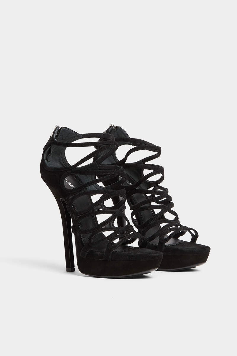 DSQUARED2 DEANDAY SUEDE PLATFORM SANDALS outlook