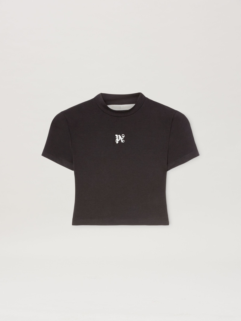 Monogram fitted T-shirt black 1