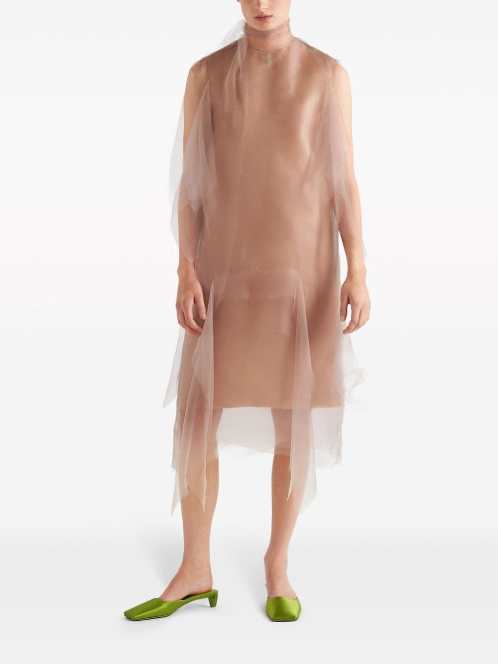 technical voile dress - 2