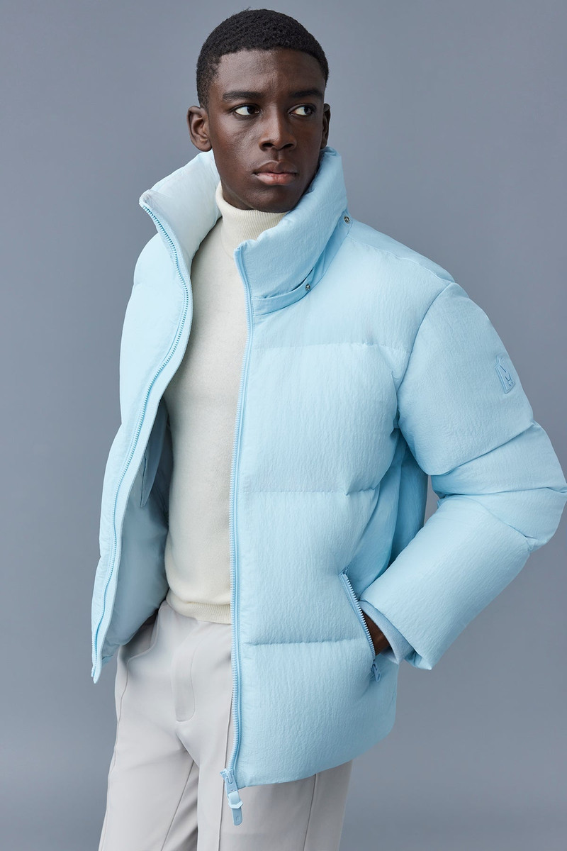 KENT-TR Tactile ripstop down jacket with hood 6