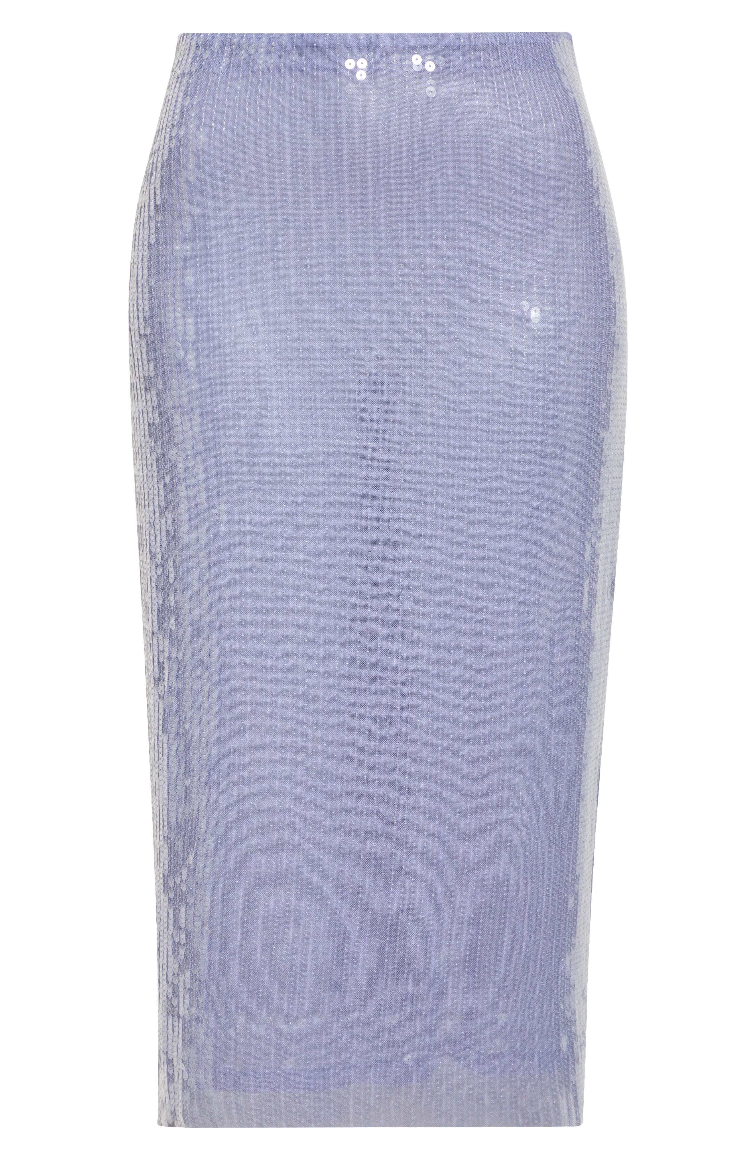 MONSE Sheer Sequin Pencil Skirt in Lilac at Nordstrom - 6