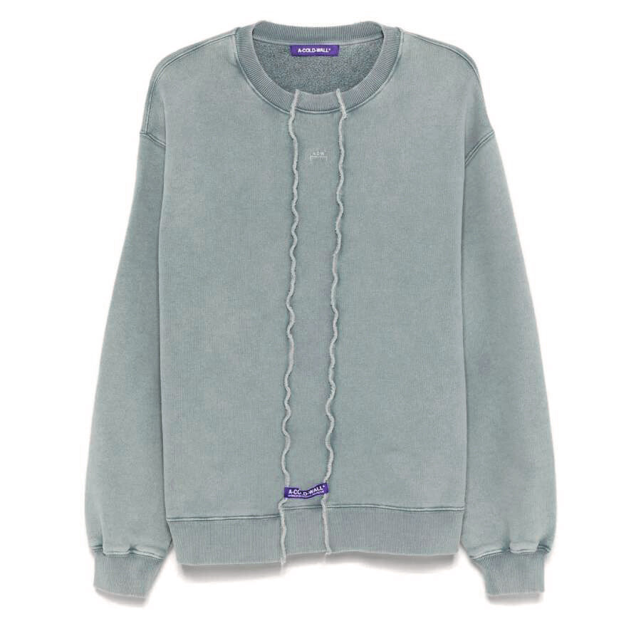 A Cold Wall Embroidered Logo Crew Neck Sweatshirt - 5