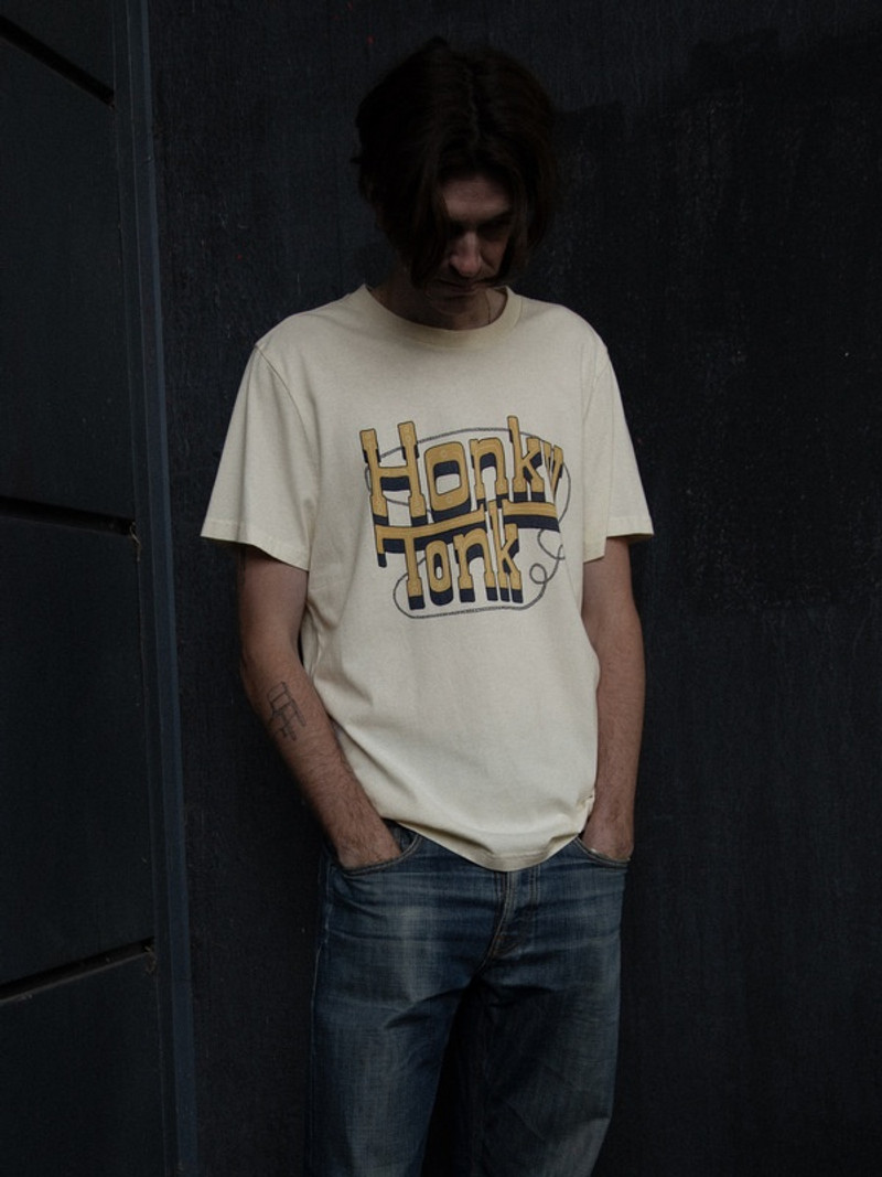 Nudie Jeans Roy Honky Tonk T-Shirt Ecru outlook
