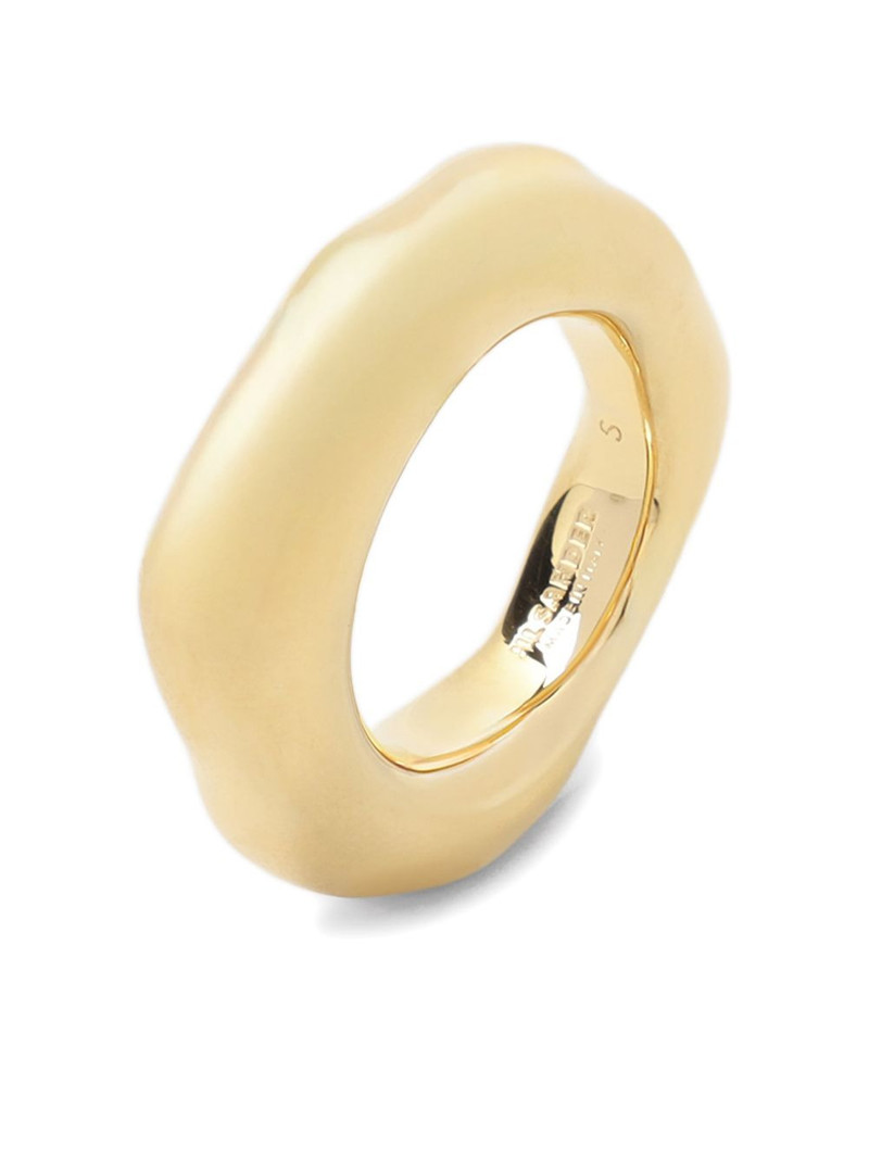 Jil Sander irregular-edges ring outlook