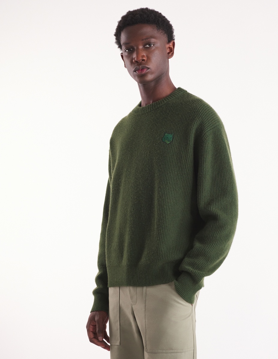 BOLD FOX HEAD PATCH COMFORT RIBBED JUMPER - 3