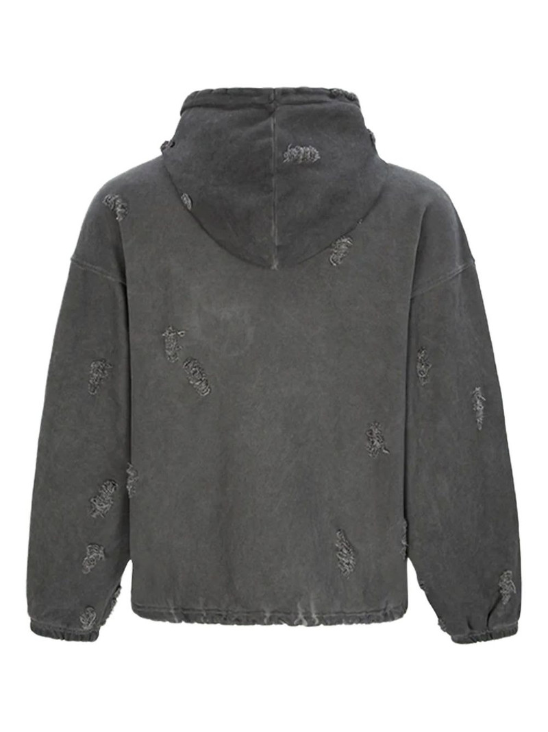 Thug Club Rock distressed-details hoodie outlook