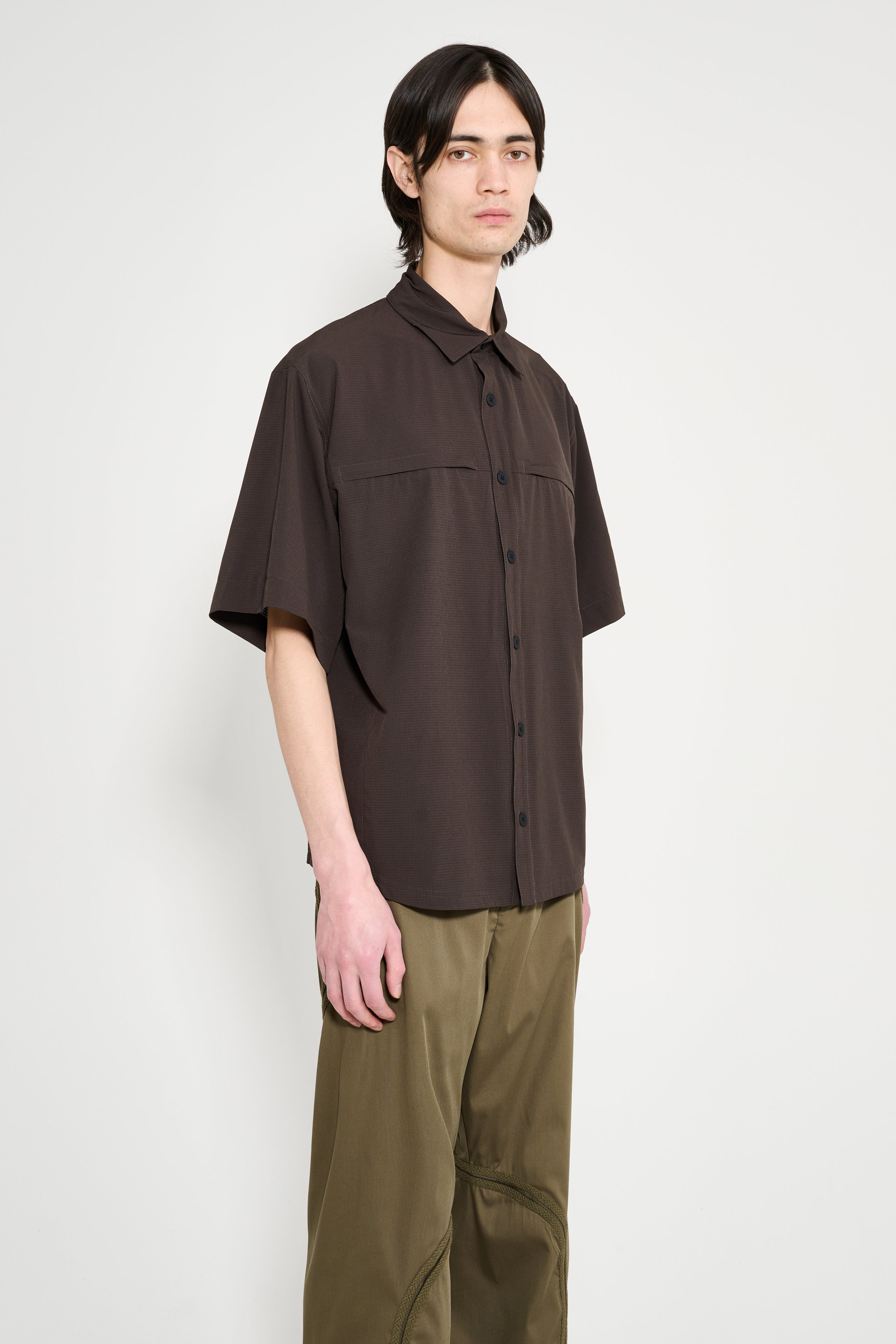 ROA DOT AIR SHIRT DARK BROWN - 4