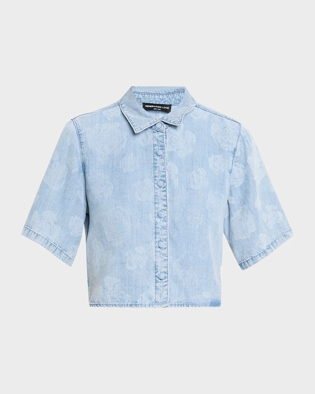 Heidi Floral Denim Shirt - 1