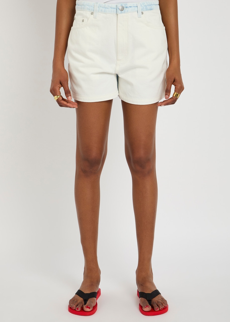 Stella Mccartney Panelled Stretch-denim Shorts - 2