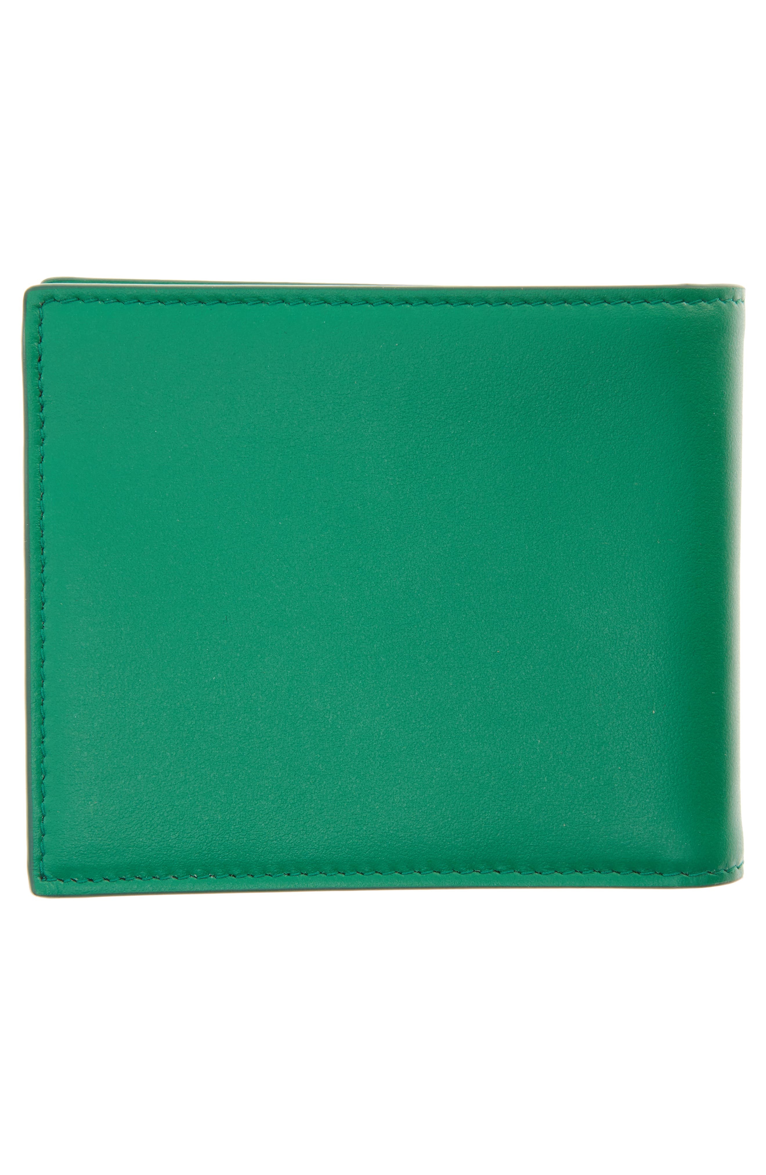 Logo Leather Bifold Wallet - 3