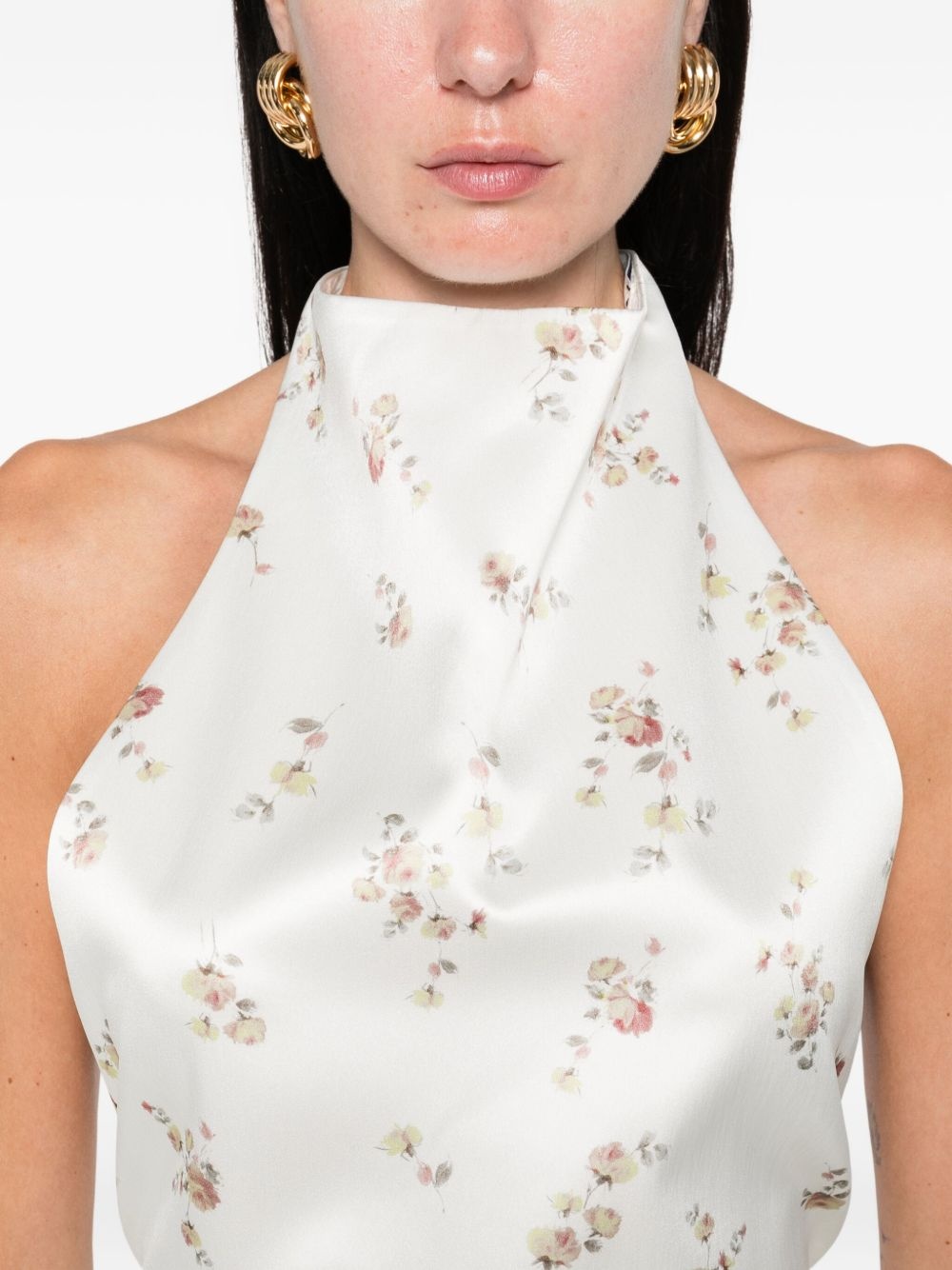 floral-print blouse - 5