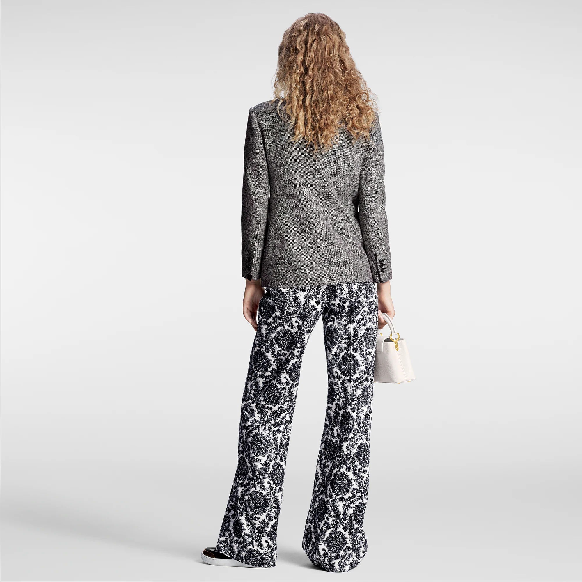 Sequin Flower Print Jeans - 3