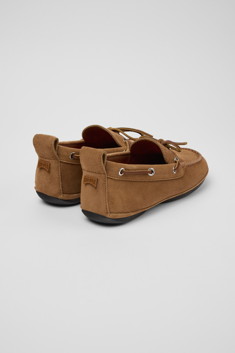 CAMPERLAB Brown Nubuck Ballerinas for Women. outlook