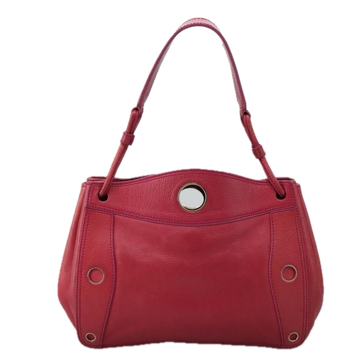 CELINE Shoulder Bag Leather Pink Gold - 2