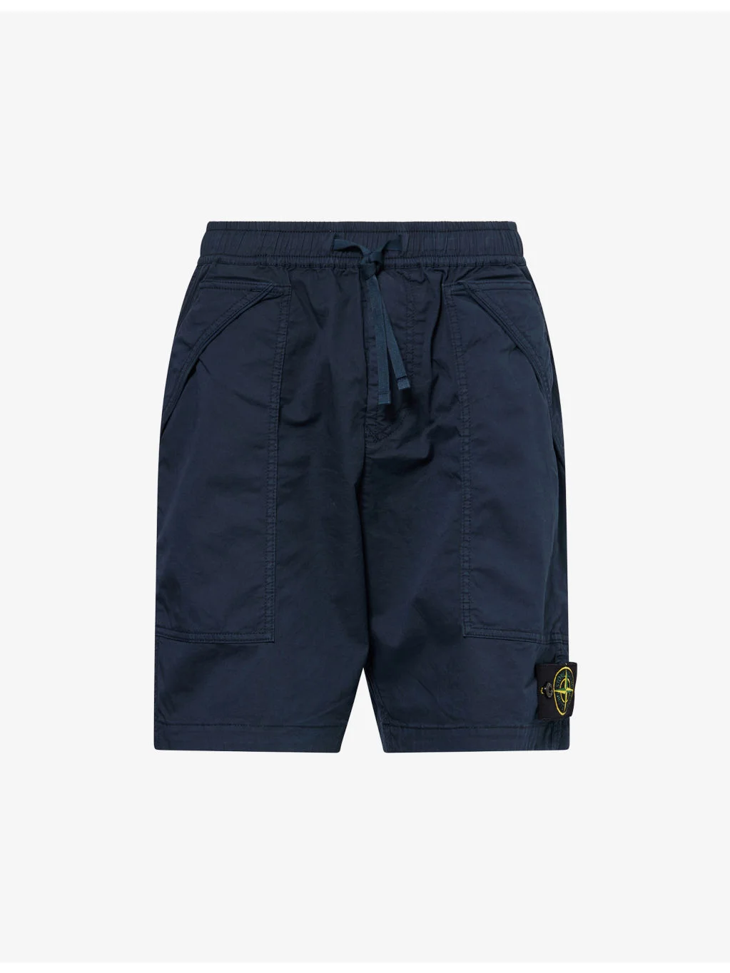 Supima Logo-Badge Cotton Shorts - 1