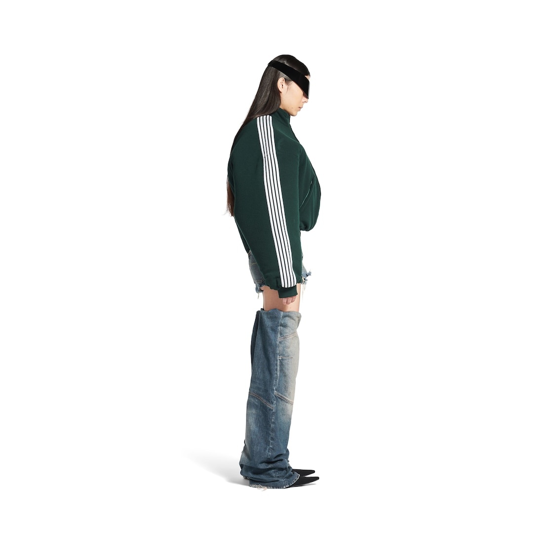 Loop Sports Icon Round Zip-up Jacket in Cypress Green - 5