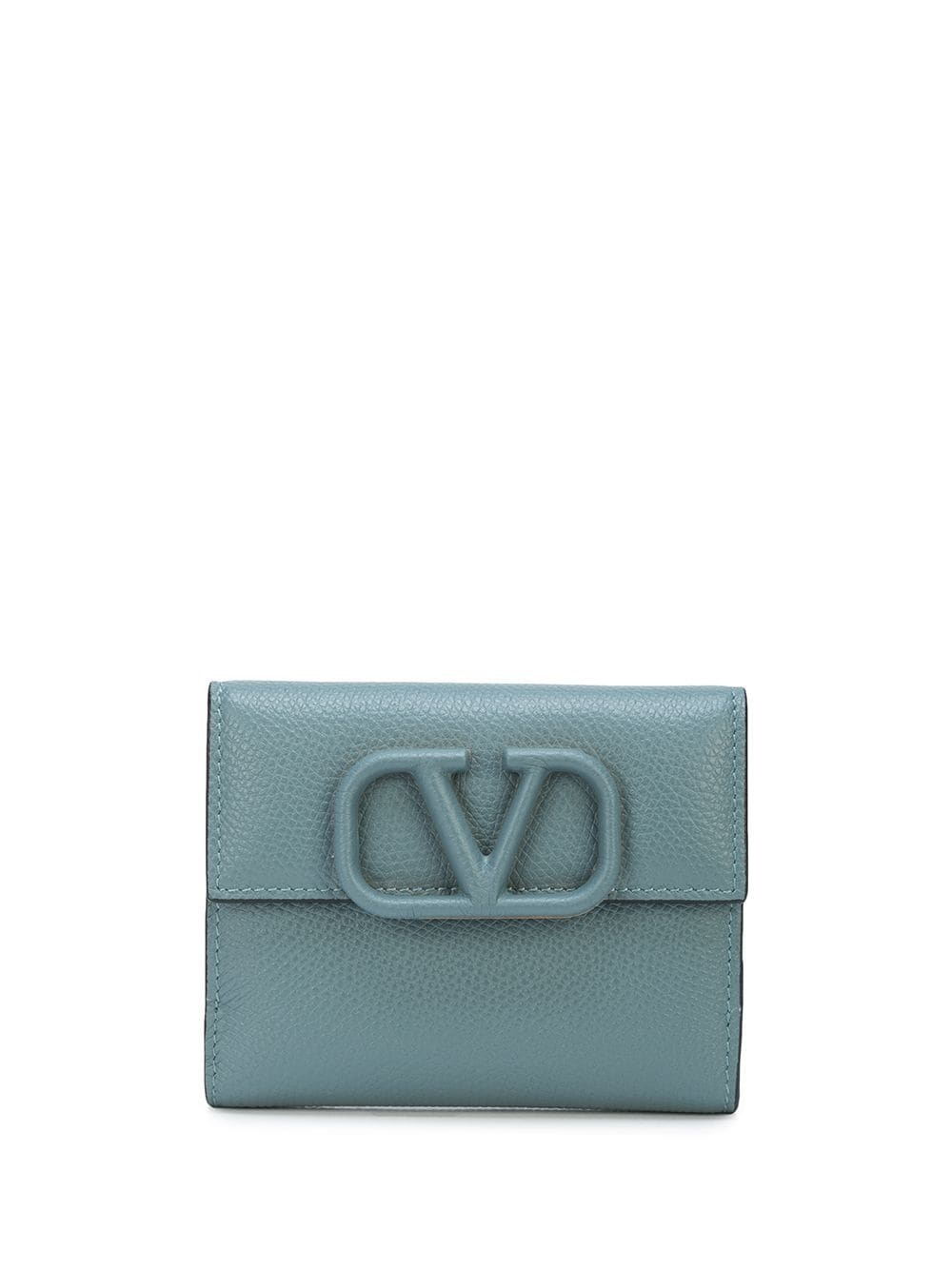 calf leather VLOGO detail wallet - 1