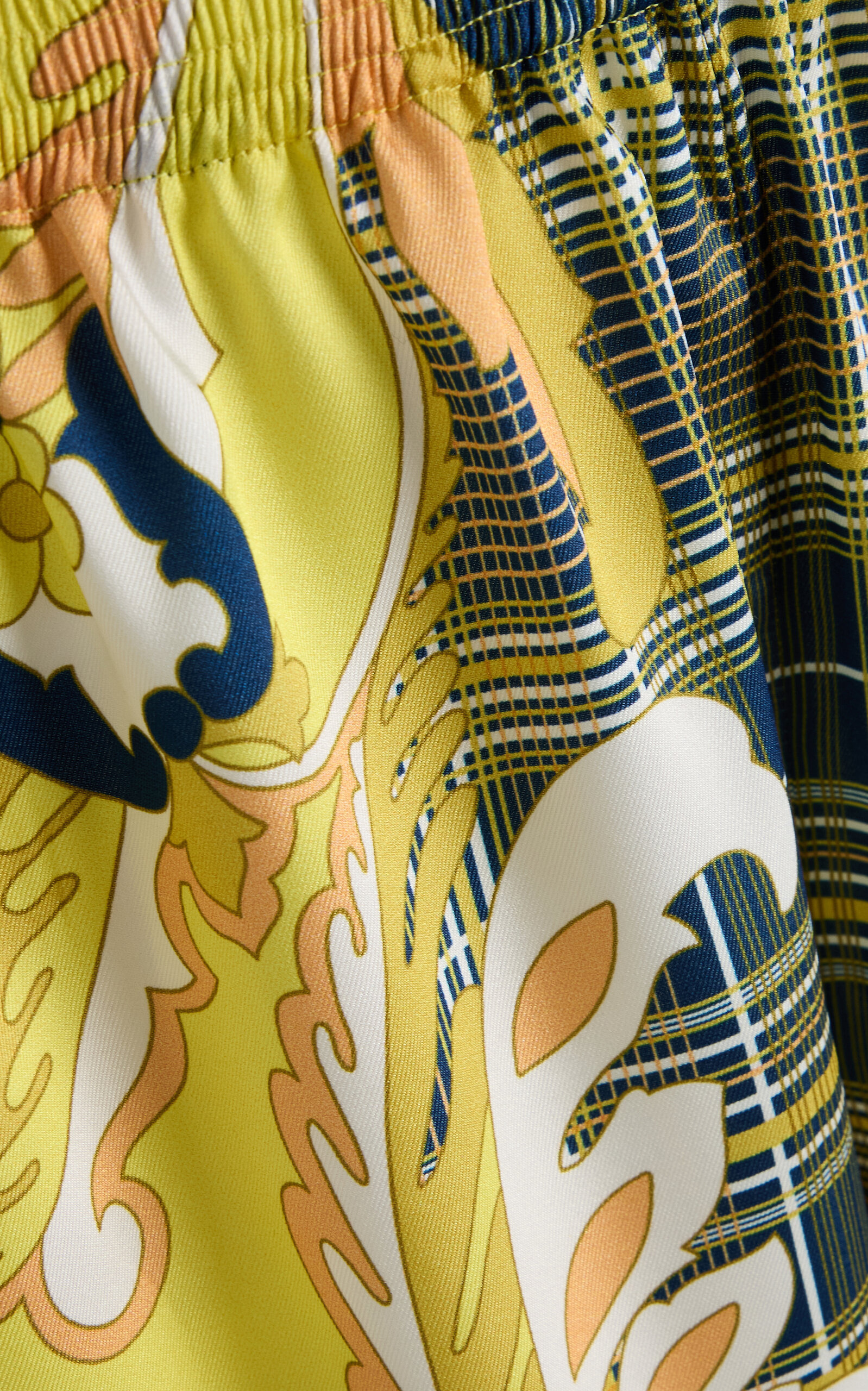 Exclusive Riviera Printed Silk-Twill Shorts print - 5