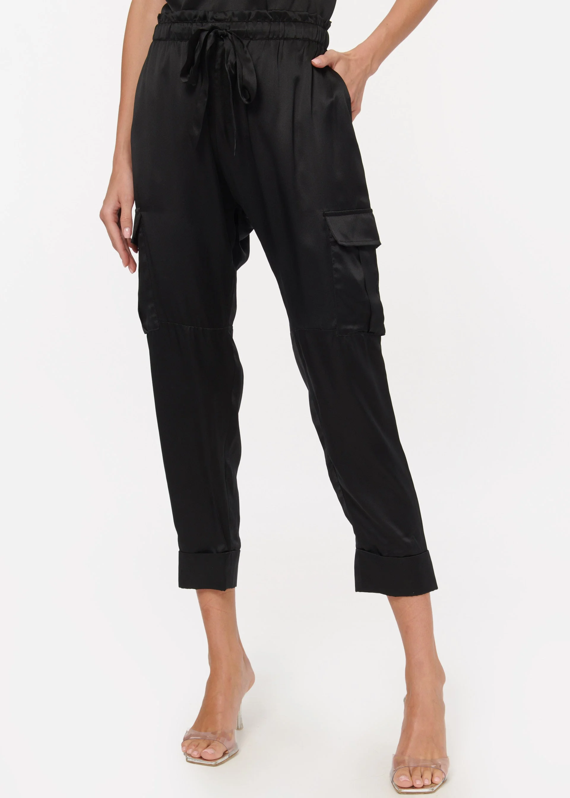 CARMEN CARGO PANT BLACK - 1