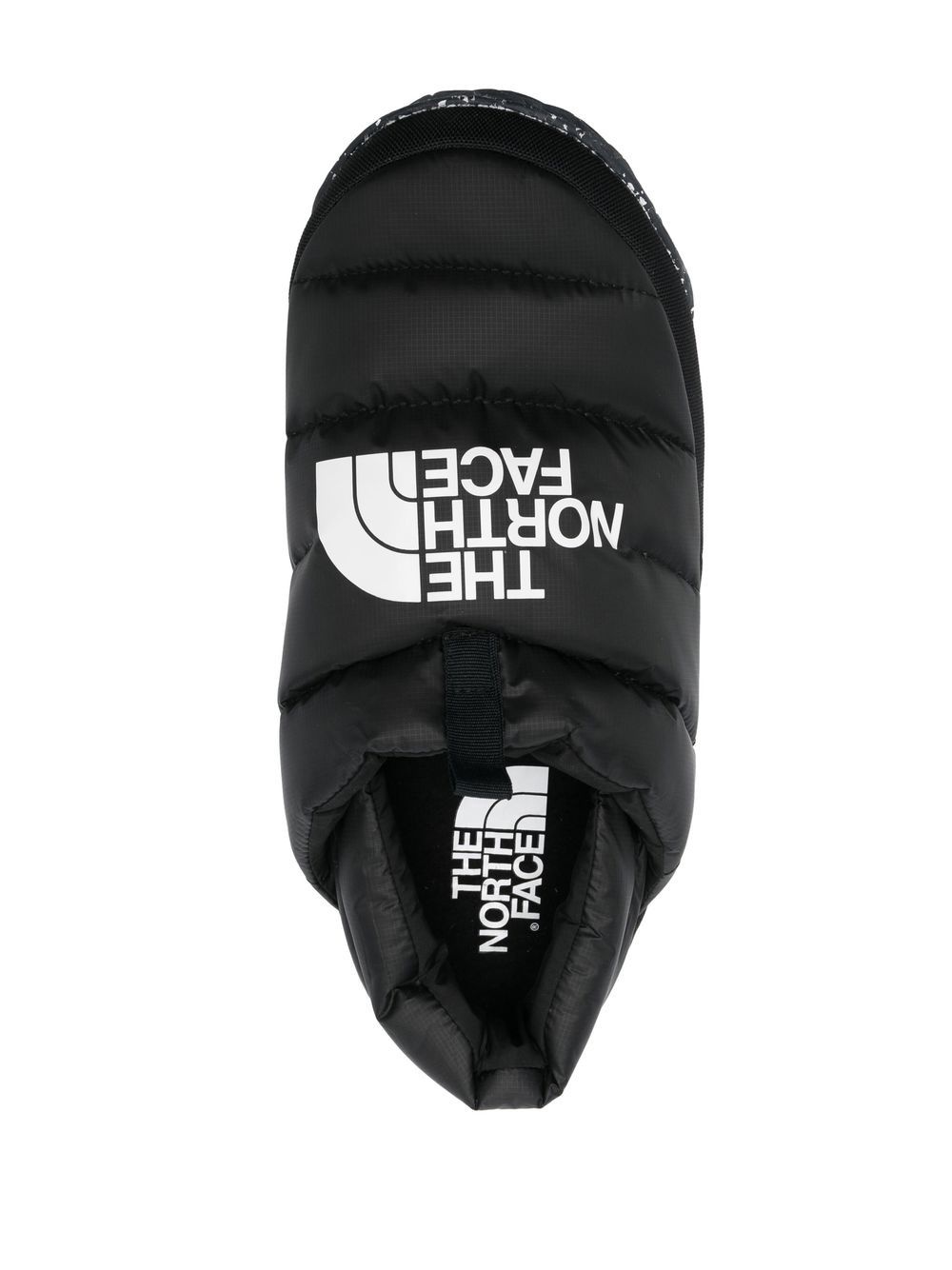 Nuptse logo-print puffer mules - 4