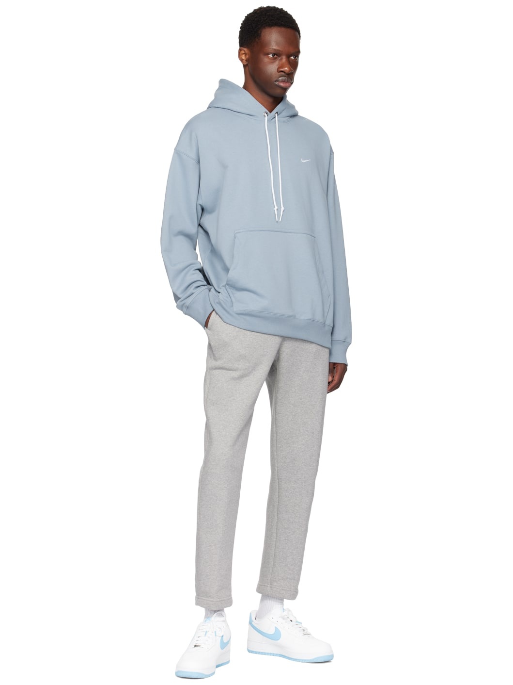 Blue Solo Swoosh Hoodie - 4