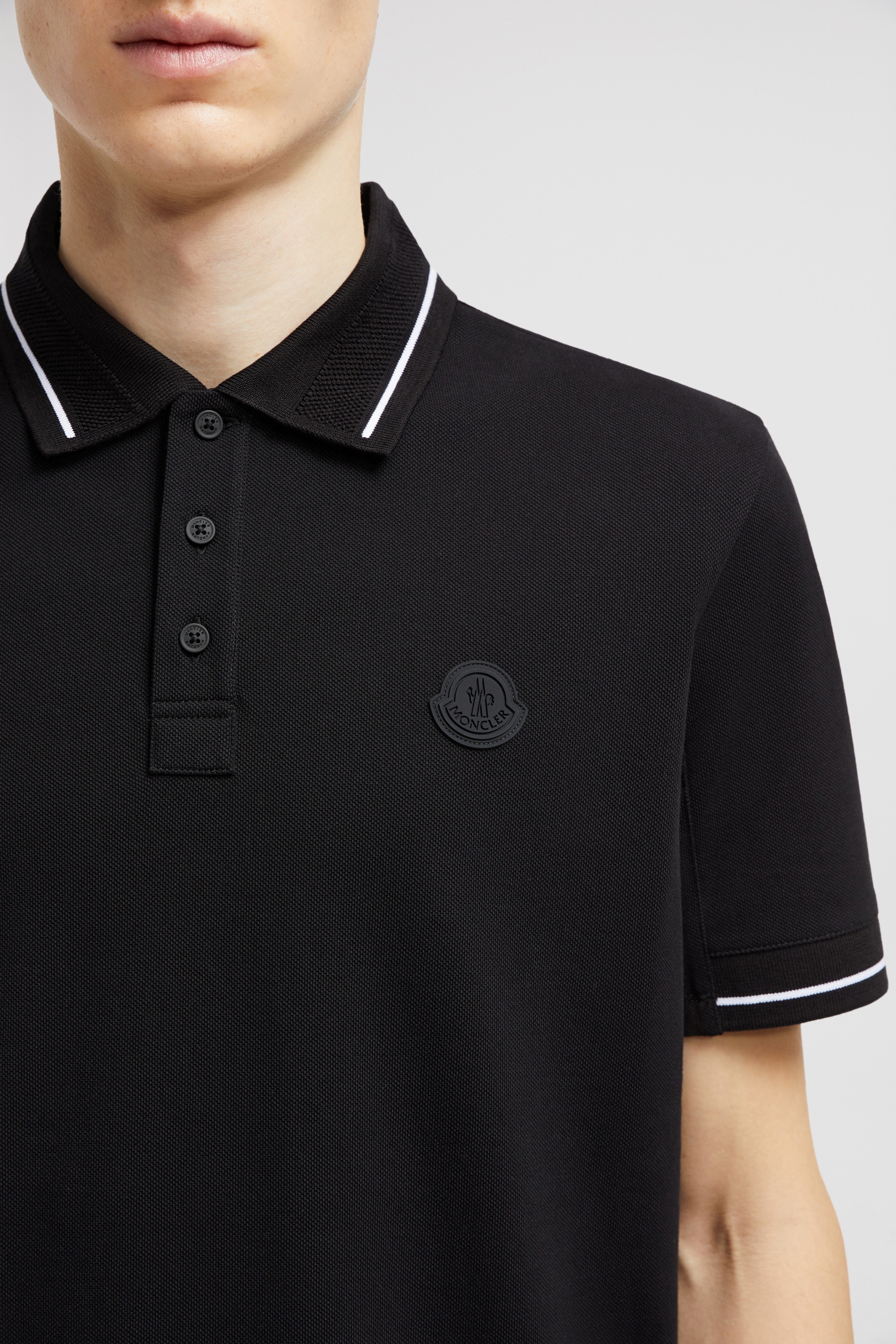 Logo Patch Cotton Polo Shirt - 6