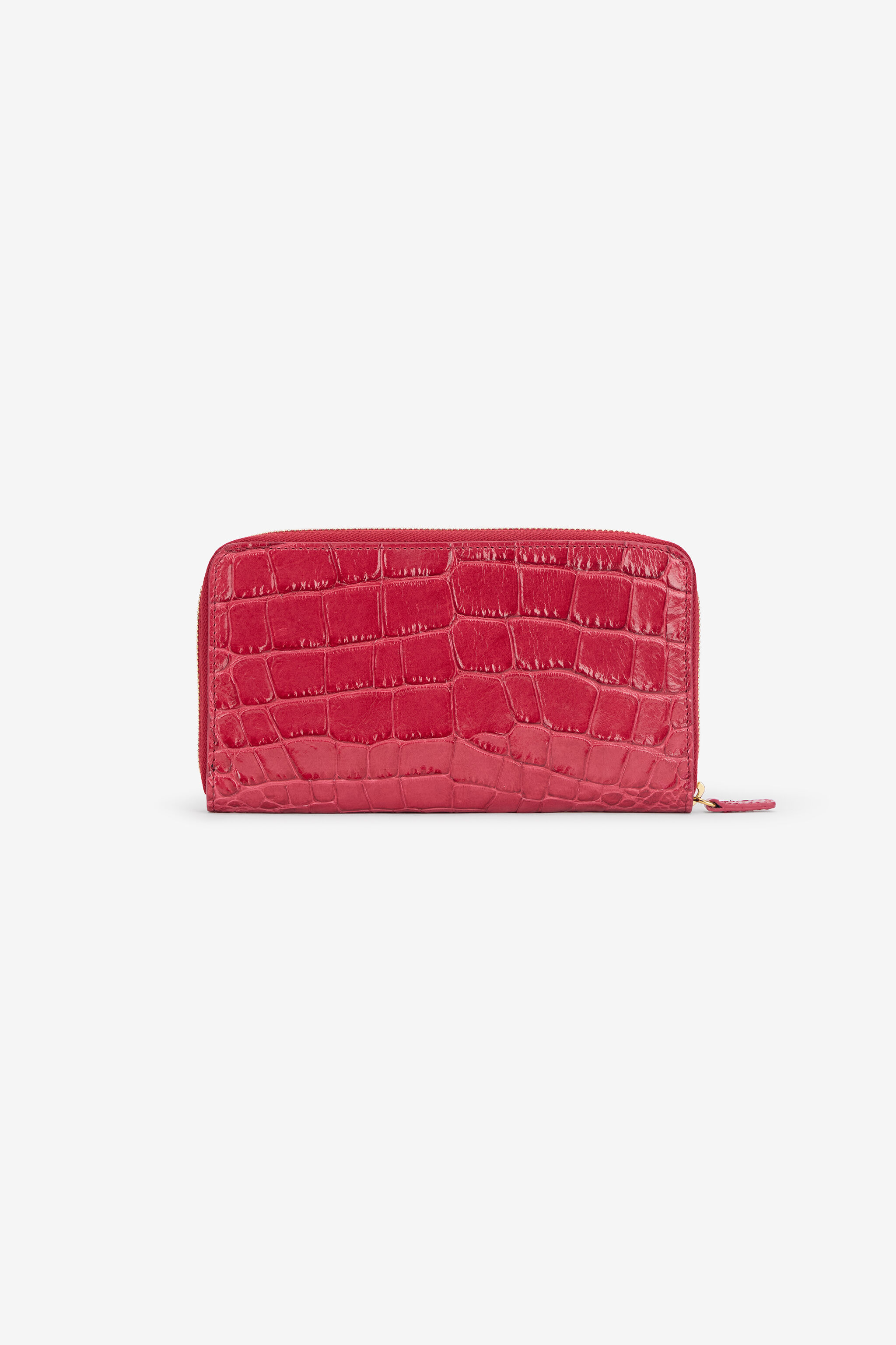 Crocodile Effect Zip-Around Wallet - 2