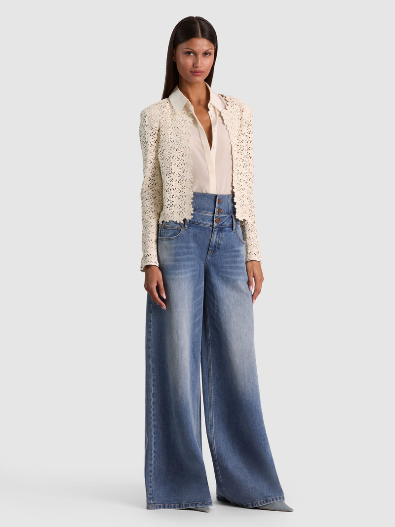 KIDMAN LASER-CUT LEATHER JACKET 1