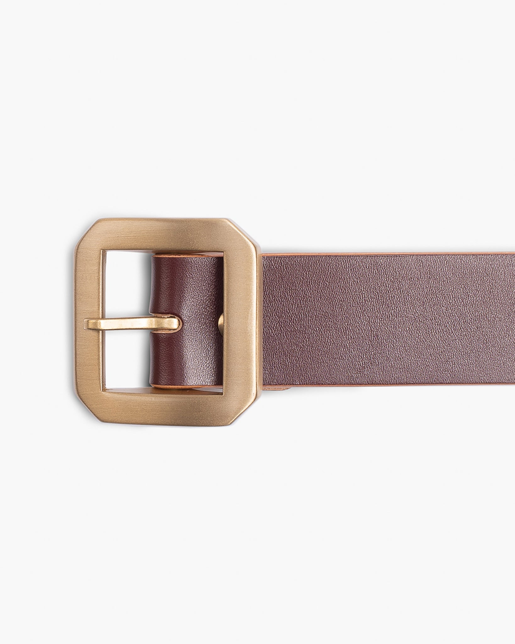 OGL-BELT-SPGAR-BRN OGL Single Prong Garrison Buckle Leather Belt  - Hand-Dyed Brown - 7